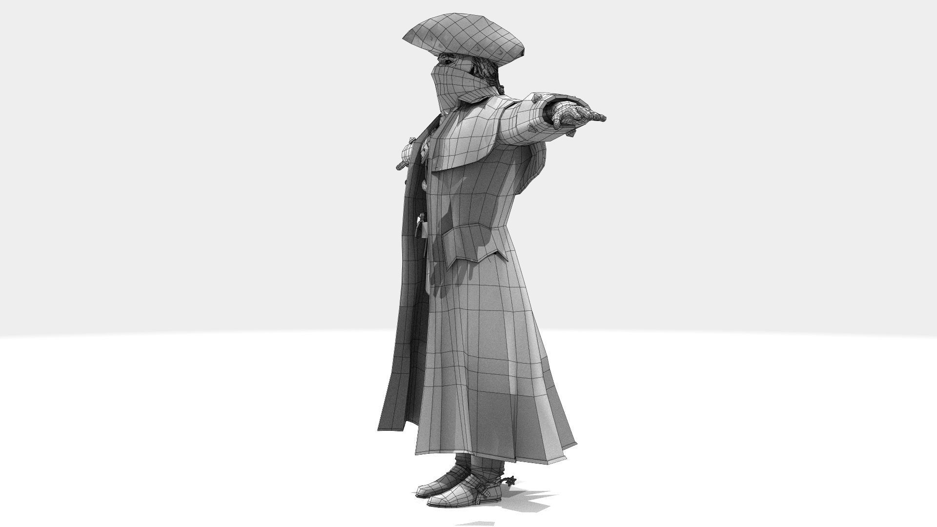 Highwayman - Rigged and Animated - Low Poly Low-poly 3D model_15