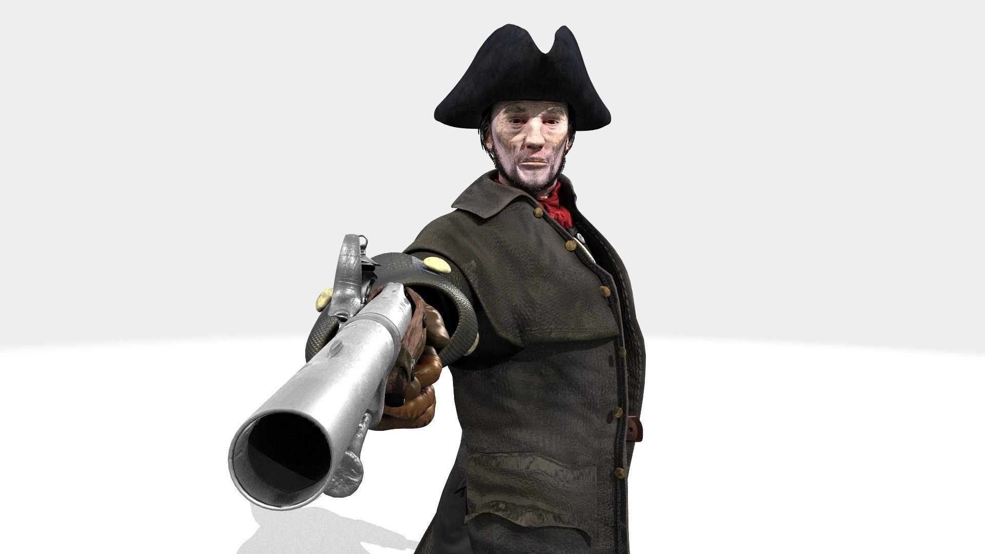 Highwayman - Rigged and Animated - Low Poly Low-poly 3D model_42