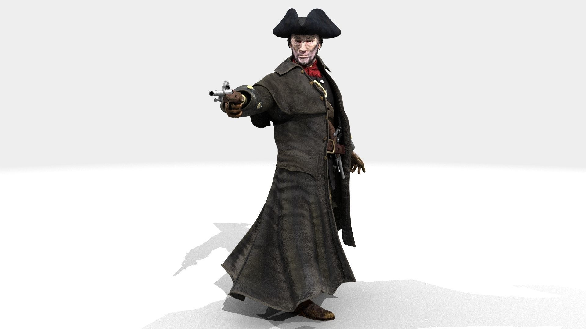 Highwayman - Rigged and Animated - Low Poly Low-poly 3D model_33