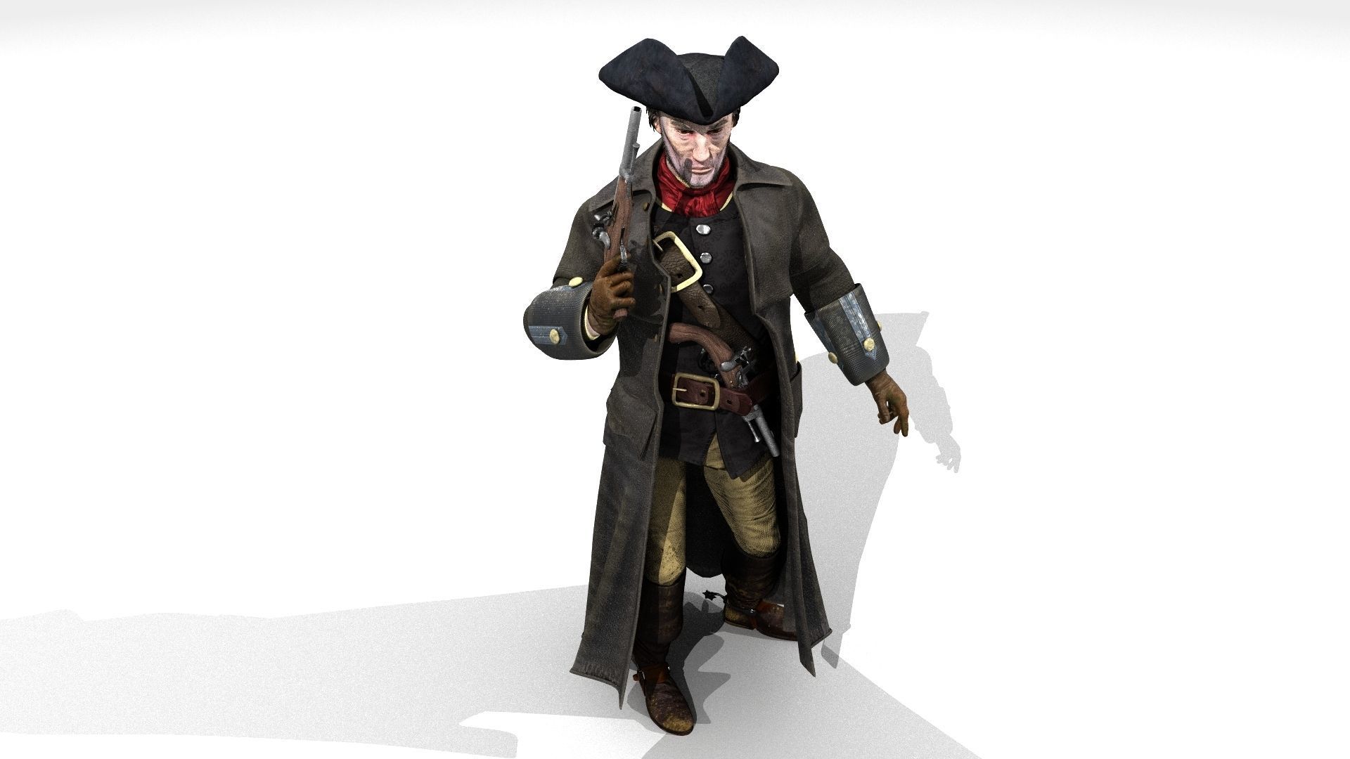 Highwayman - Rigged and Animated - Low Poly Low-poly 3D model_41
