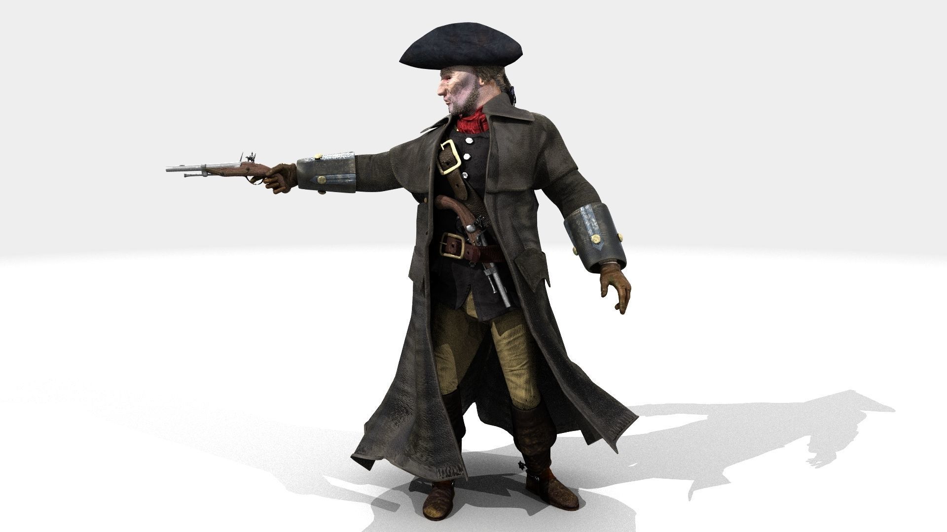 Highwayman - Rigged and Animated - Low Poly Low-poly 3D model_34