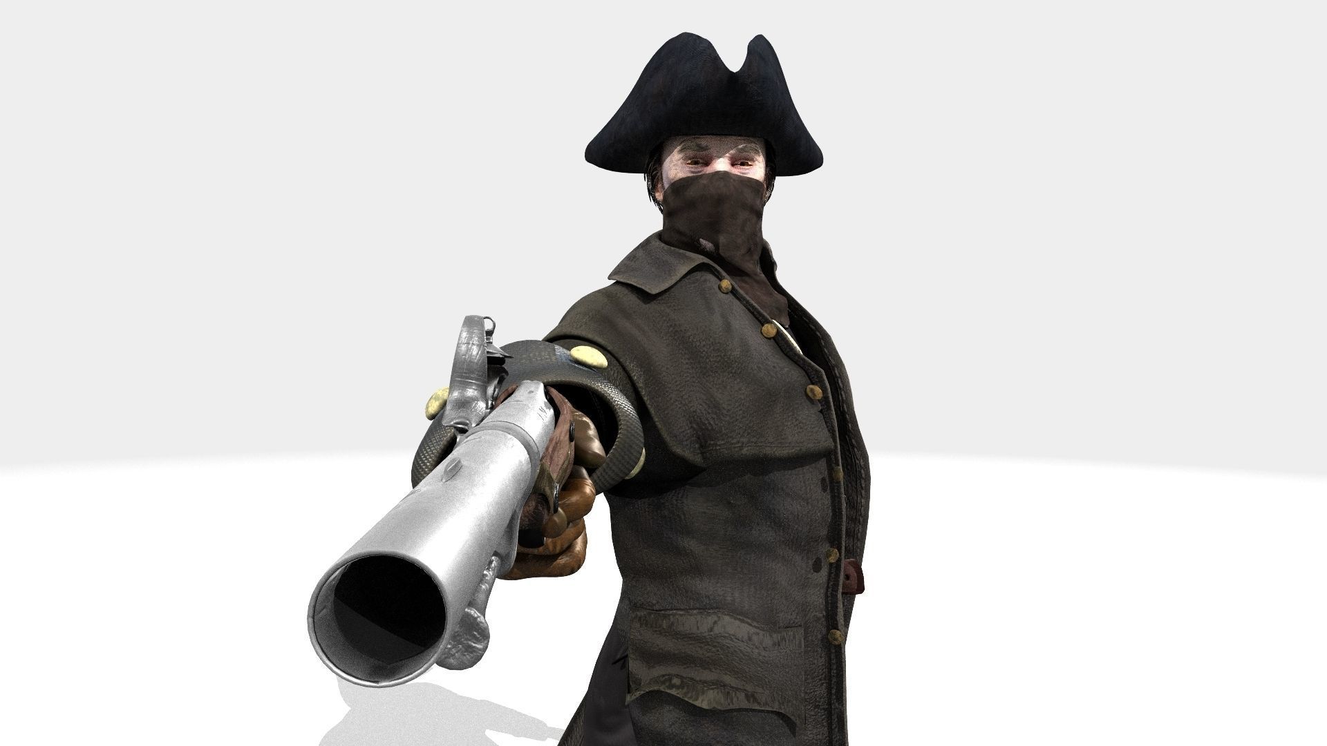 Highwayman - Rigged and Animated - Low Poly Low-poly 3D model_28