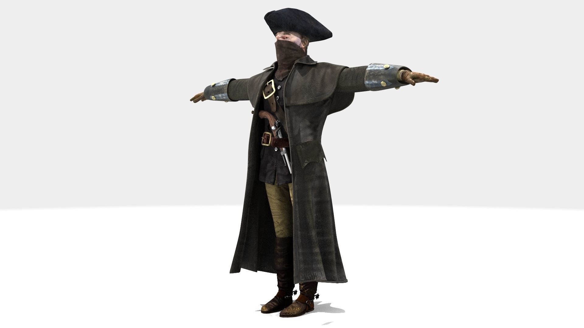 Highwayman - Rigged and Animated - Low Poly Low-poly 3D model_12
