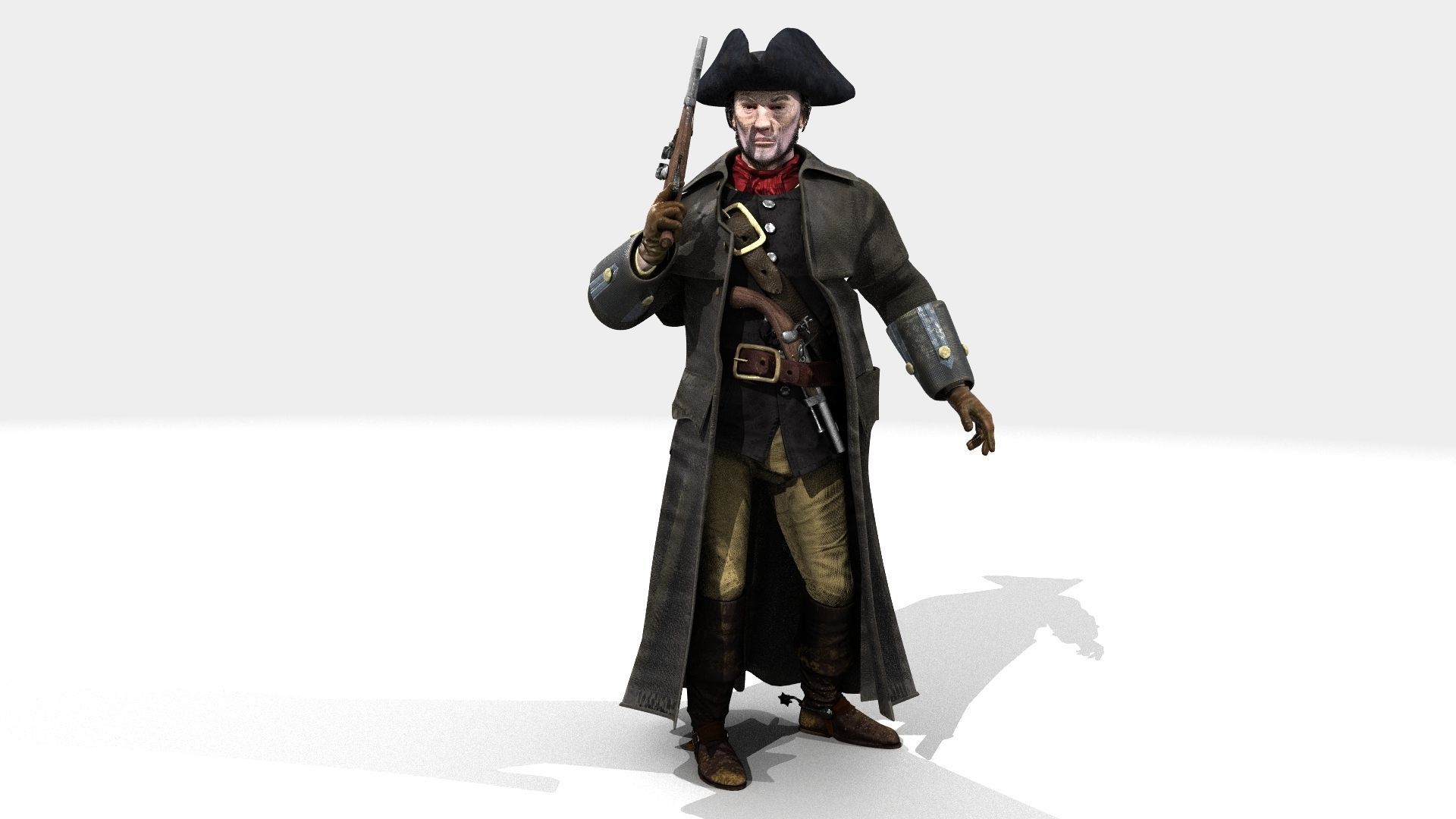 Highwayman - Rigged and Animated - Low Poly Low-poly 3D model_39