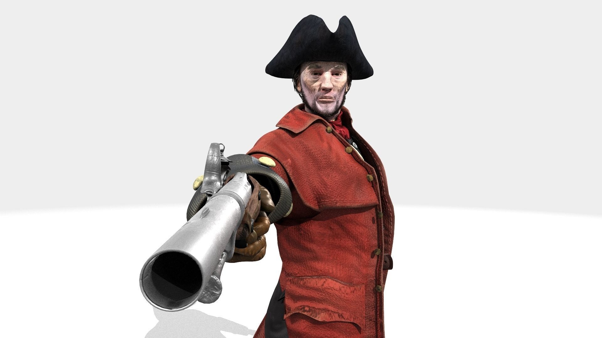 Highwayman - Rigged and Animated - Low Poly Low-poly 3D model_44