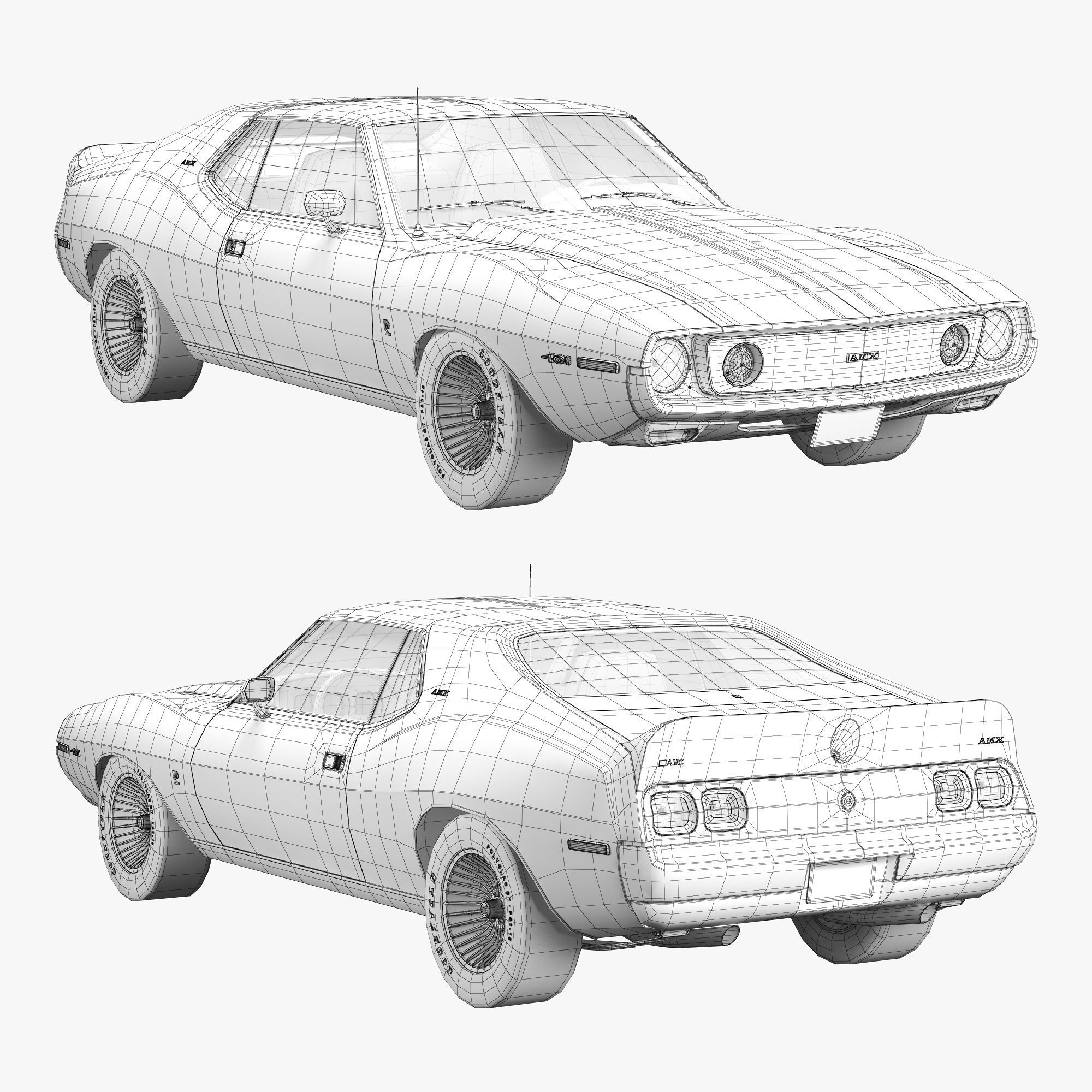 AMC AMX pierre cardin-1973 3D model_16