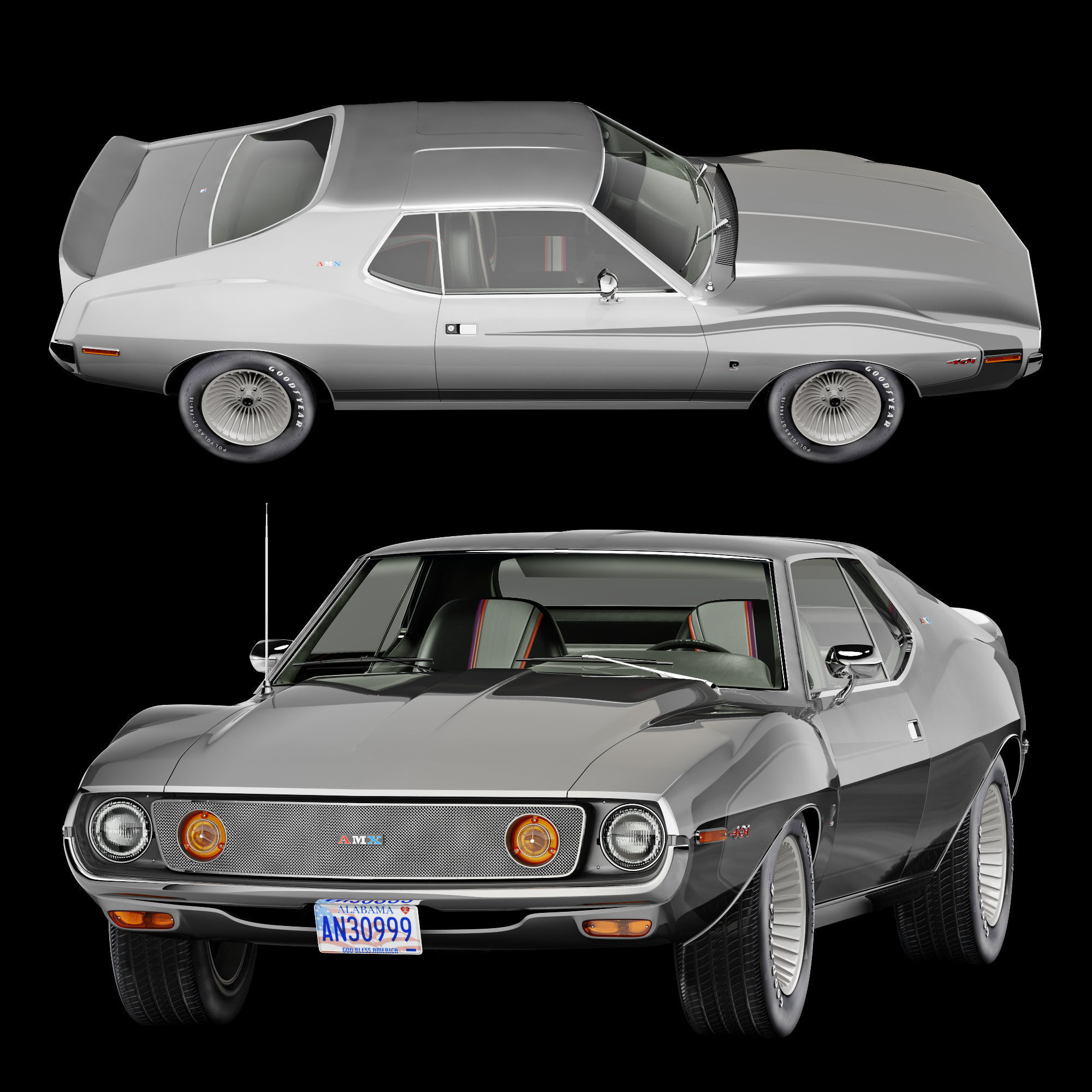 AMC AMX pierre cardin-1973 3D model_12