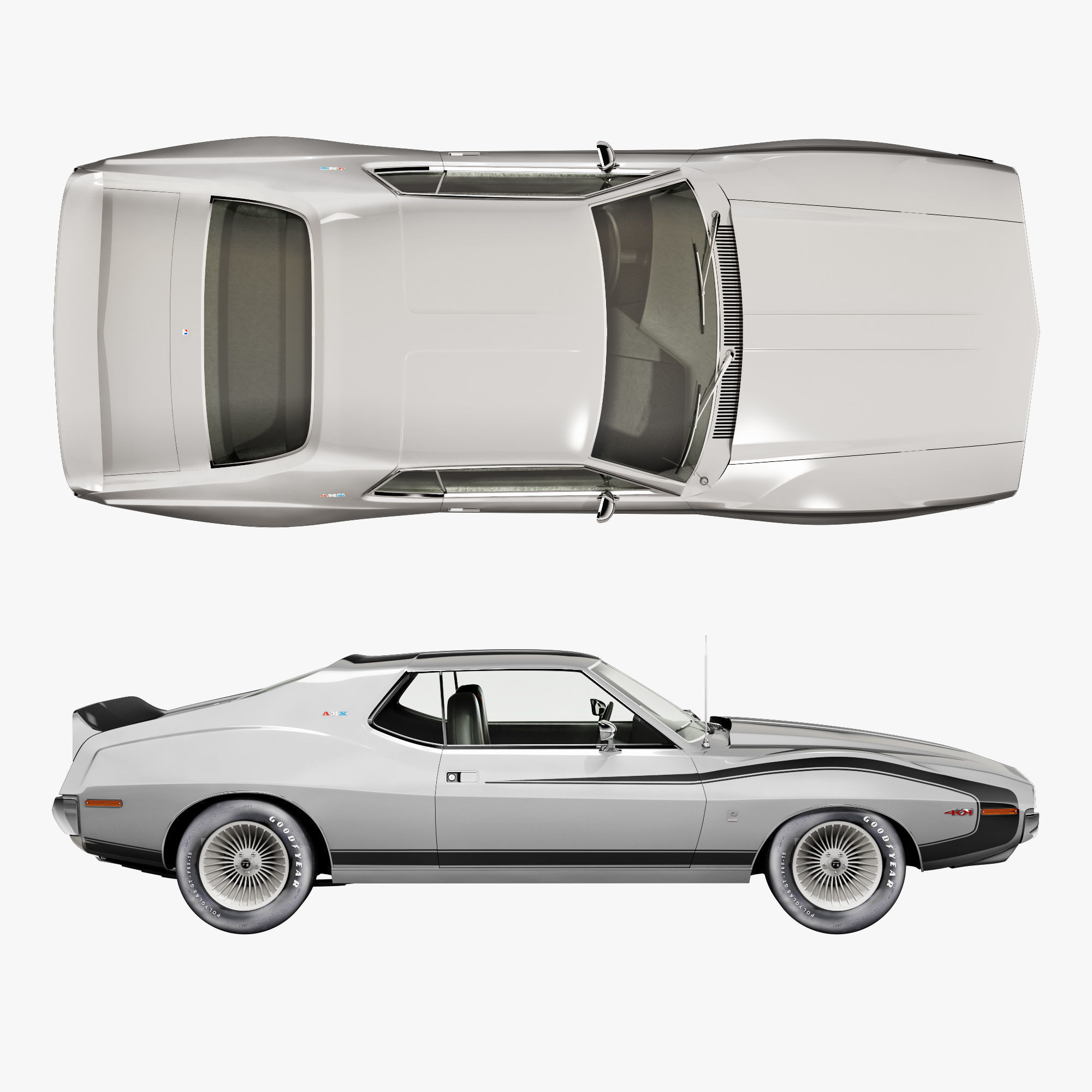 AMC AMX pierre cardin-1973 3D model_1