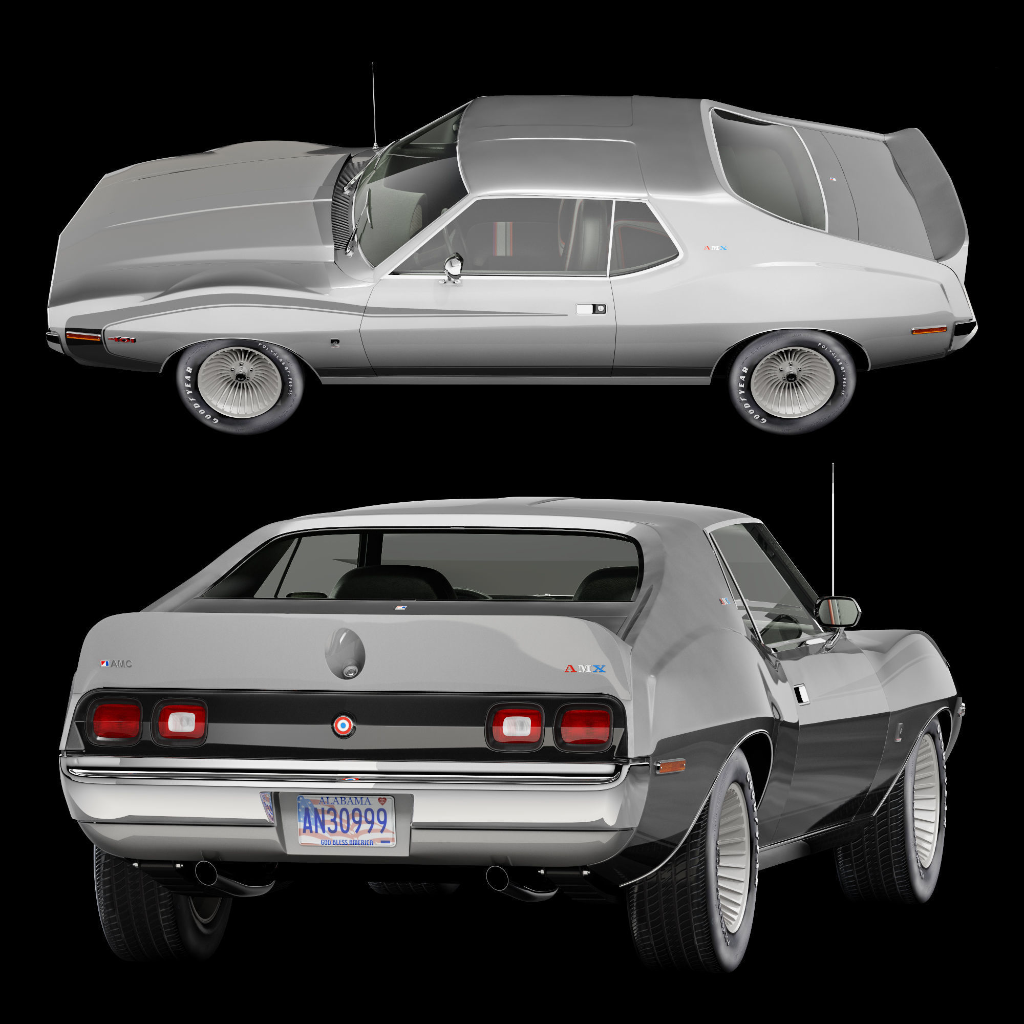 AMC AMX pierre cardin-1973 3D model_13