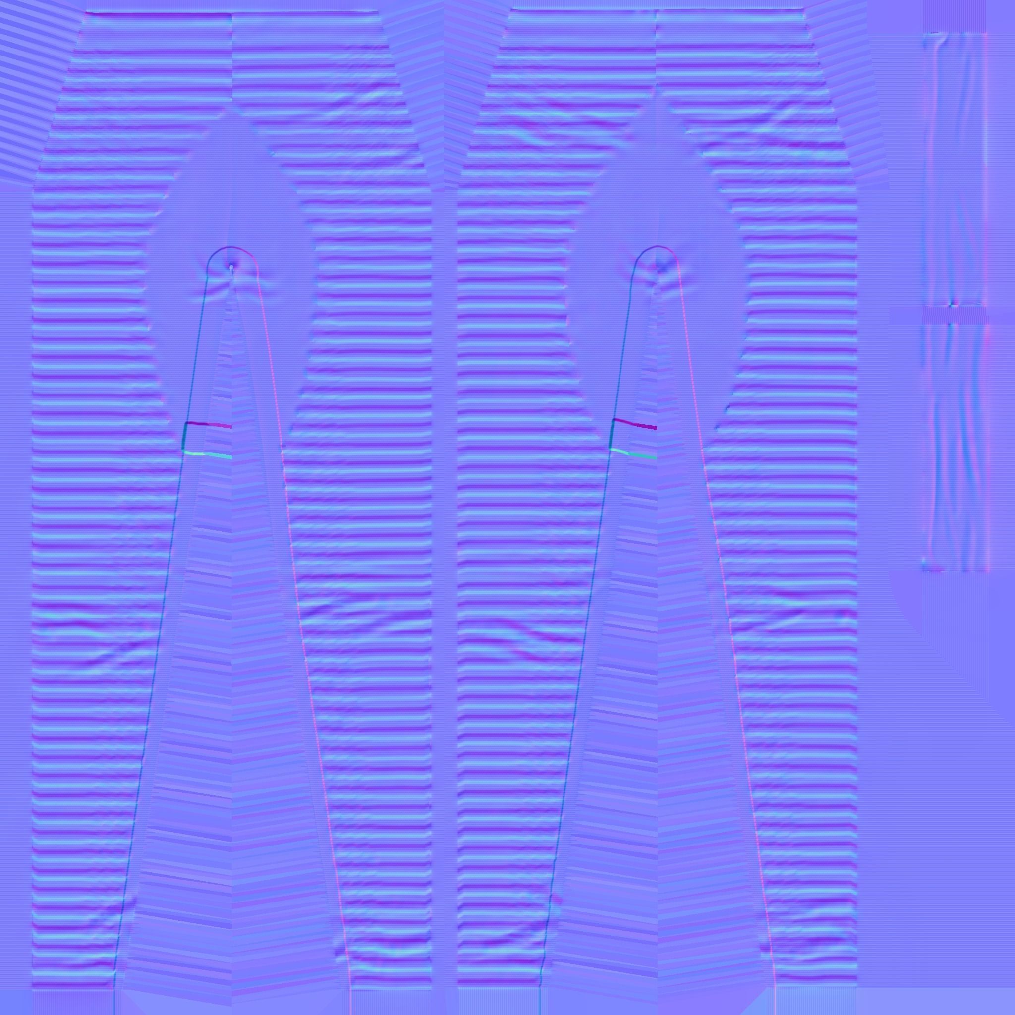 Future Pants Low-poly 3D model_10