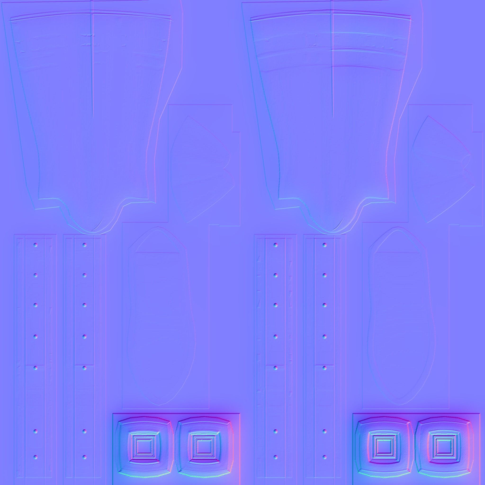 Army Uniform Boots Low-poly 3D model_10