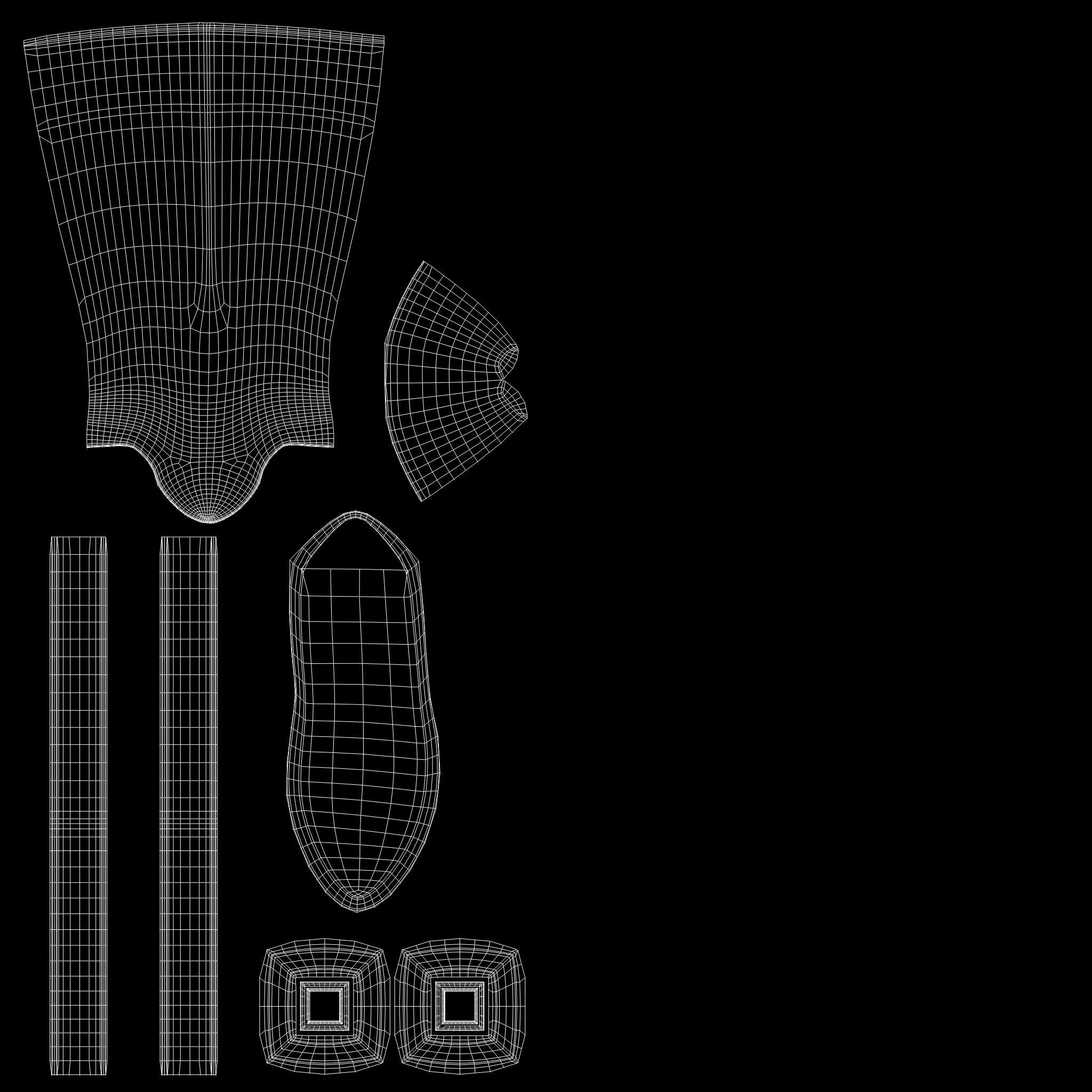 Army Uniform Boots Low-poly 3D model_13