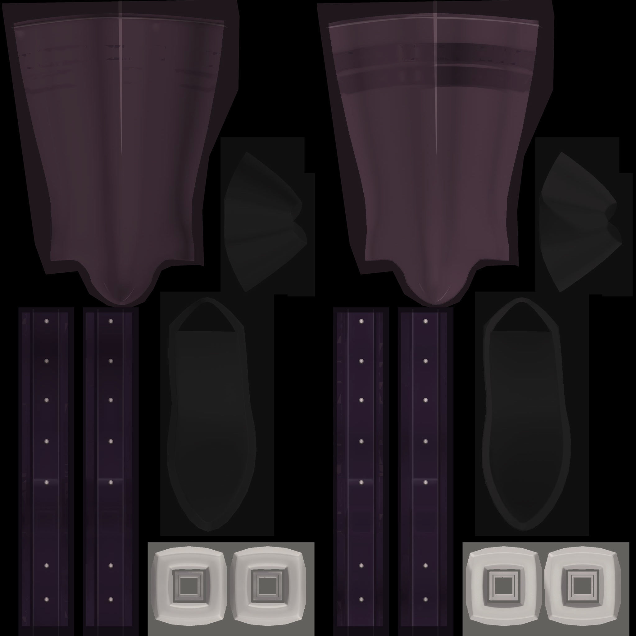 Army Uniform Boots Low-poly 3D model_9