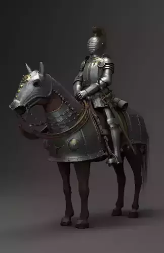 Knight with horse