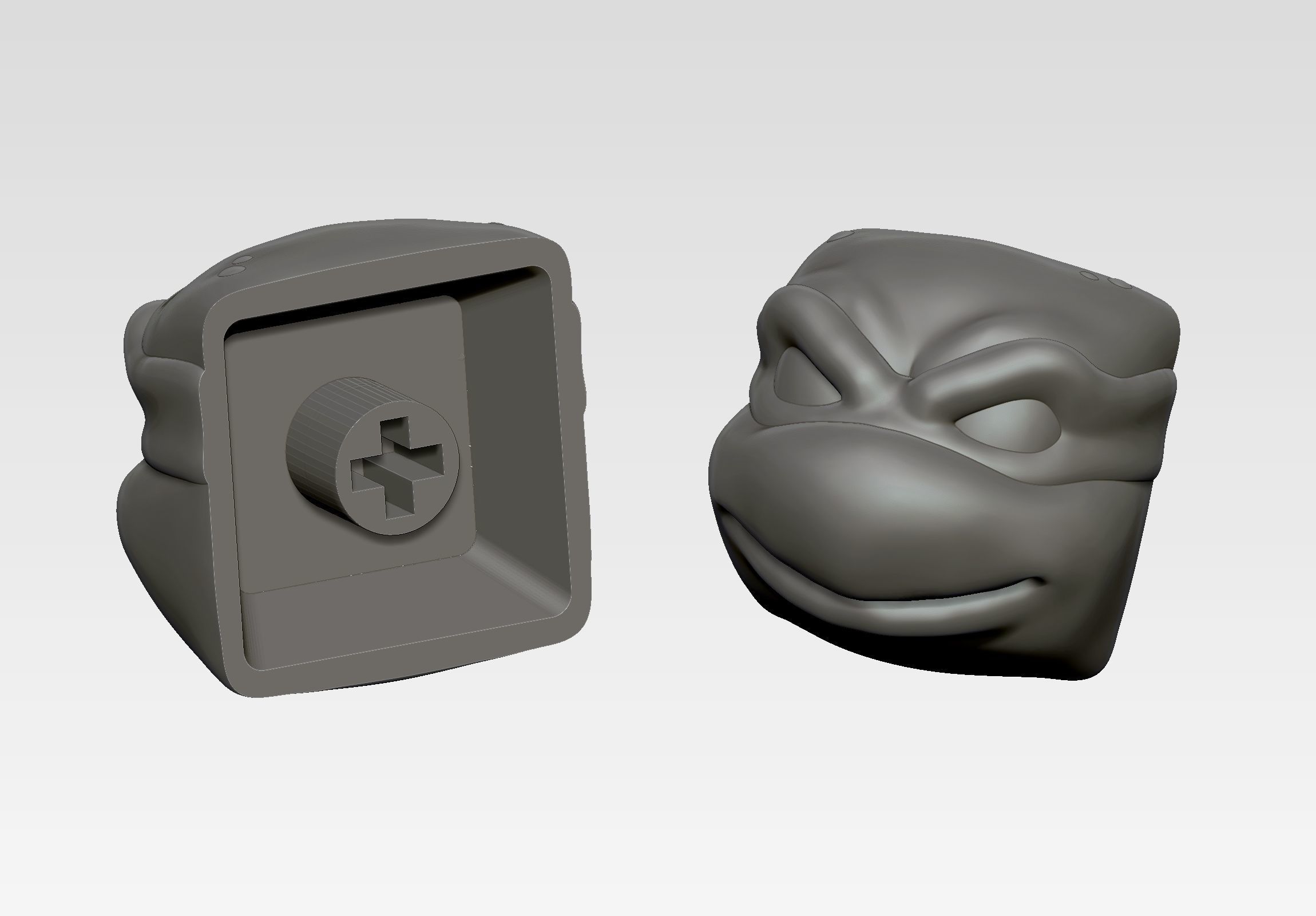 TMNT - KEYCAP 3D MECHANICAL KEYBOARD 3D print model_3