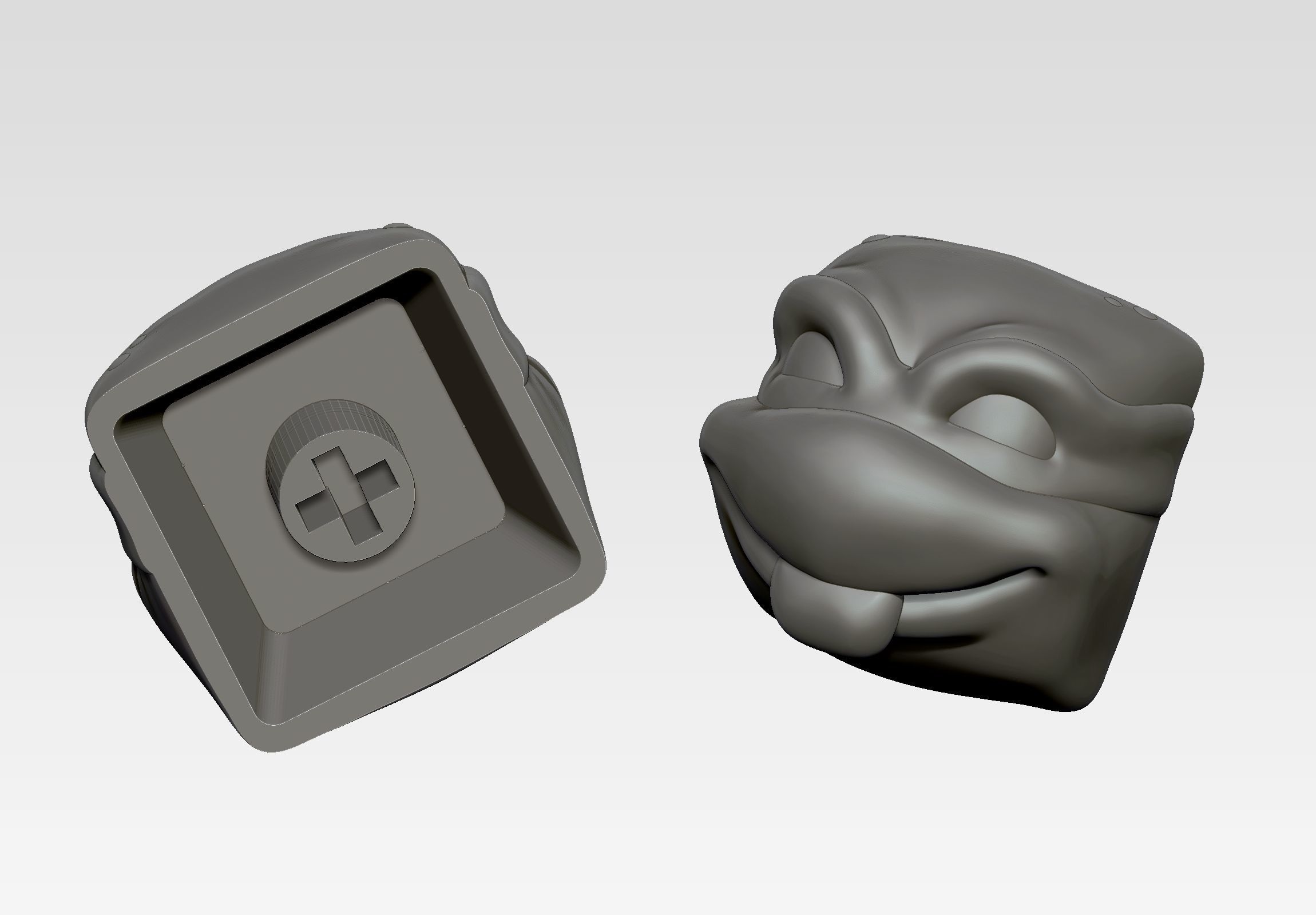 TMNT - KEYCAP 3D MECHANICAL KEYBOARD 3D print model_7