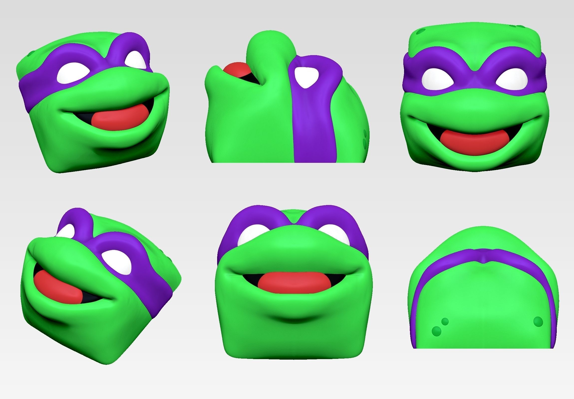 TMNT - KEYCAP 3D MECHANICAL KEYBOARD 3D print model_8