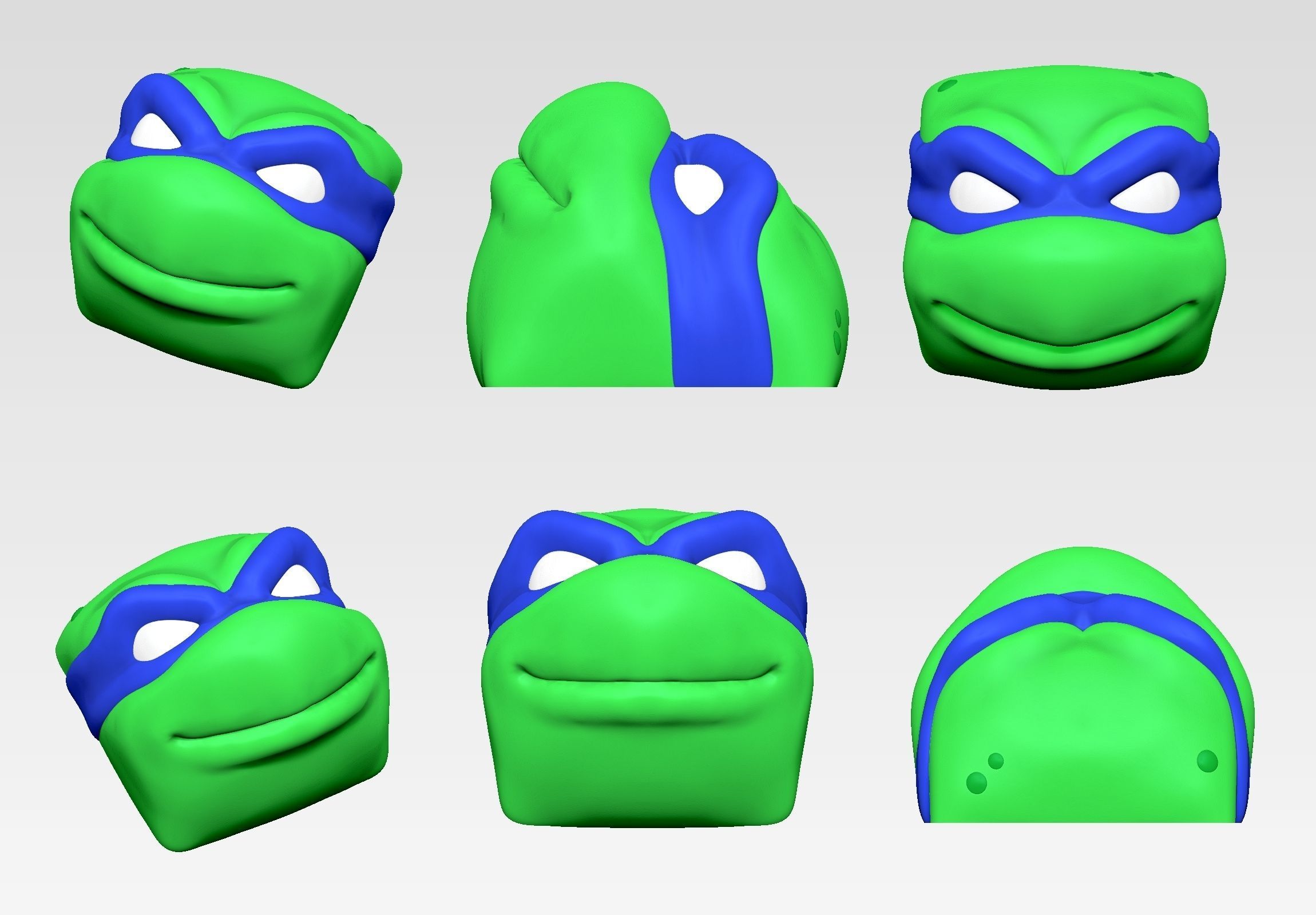 TMNT - KEYCAP 3D MECHANICAL KEYBOARD 3D print model_2