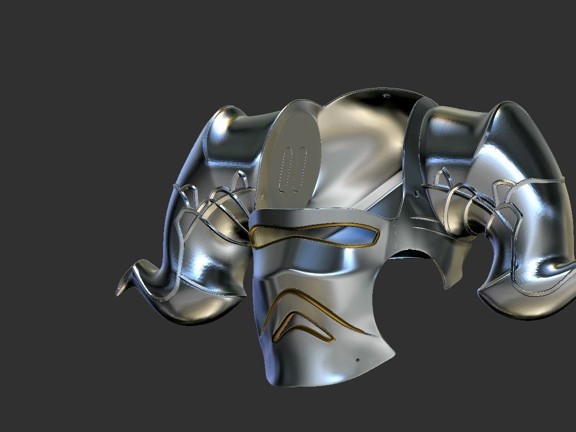 Final Fantasy Judge Gabranth helmet cosplay 3D print model_6