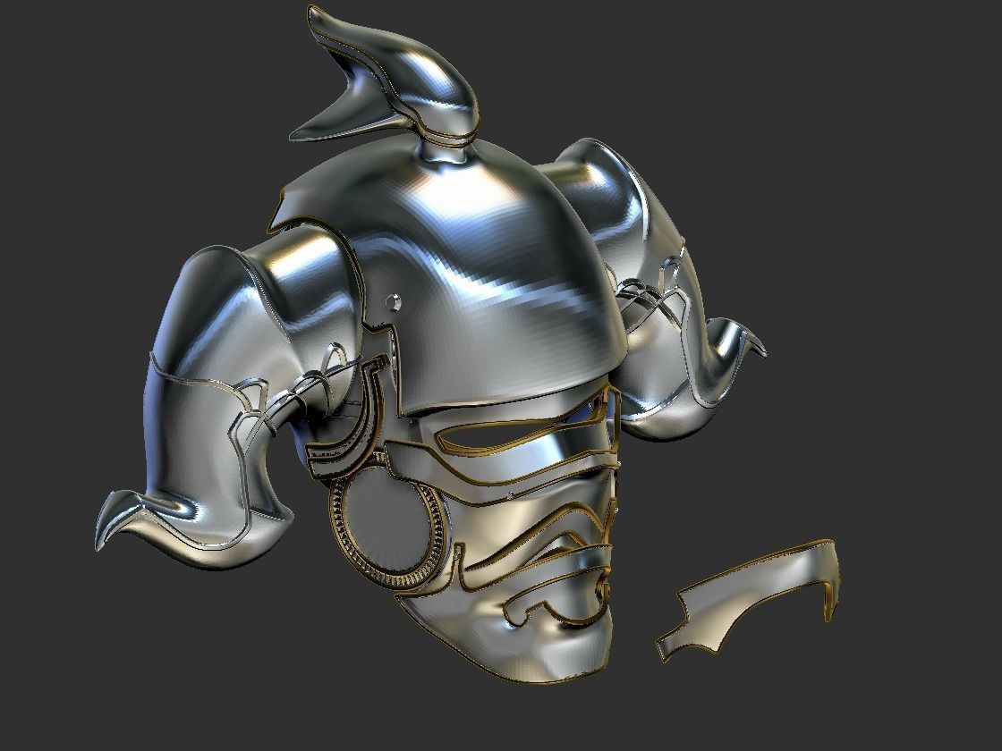 Final Fantasy Judge Gabranth helmet cosplay 3D print model_24