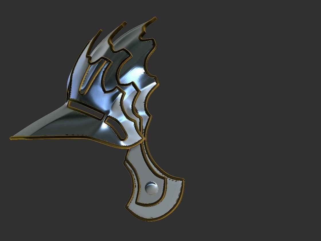 Final Fantasy Judge Gabranth helmet cosplay 3D print model_15