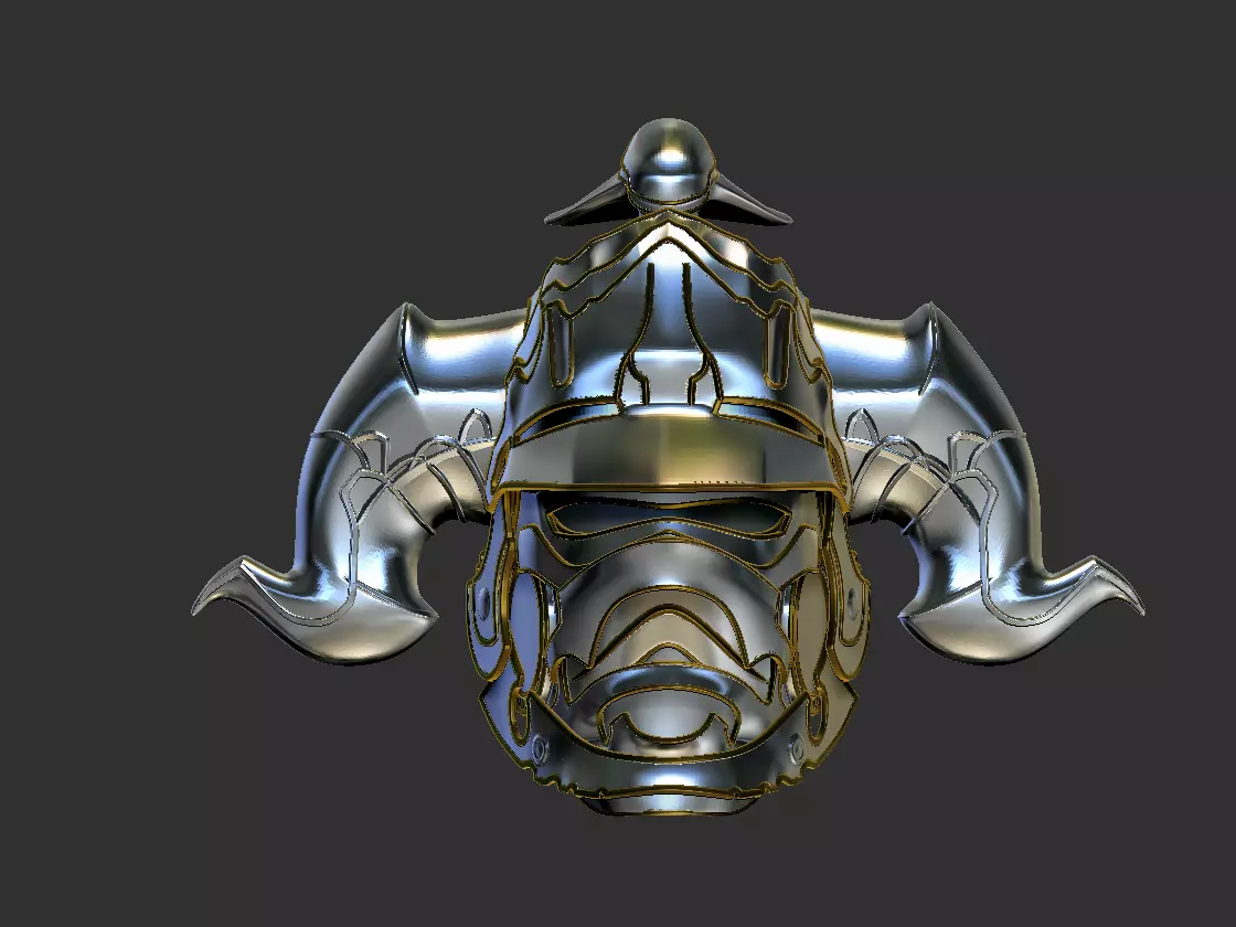 Final Fantasy Judge Gabranth helmet cosplay 3D print model_0
