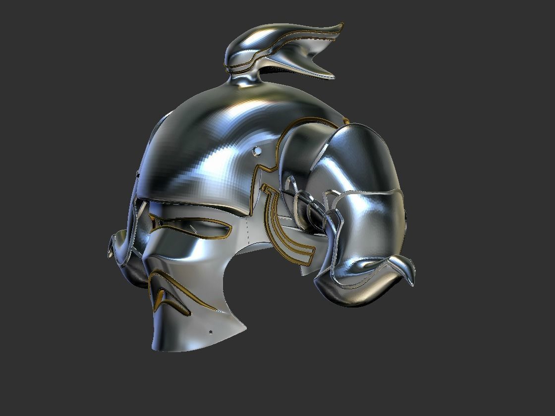 Final Fantasy Judge Gabranth helmet cosplay 3D print model_9