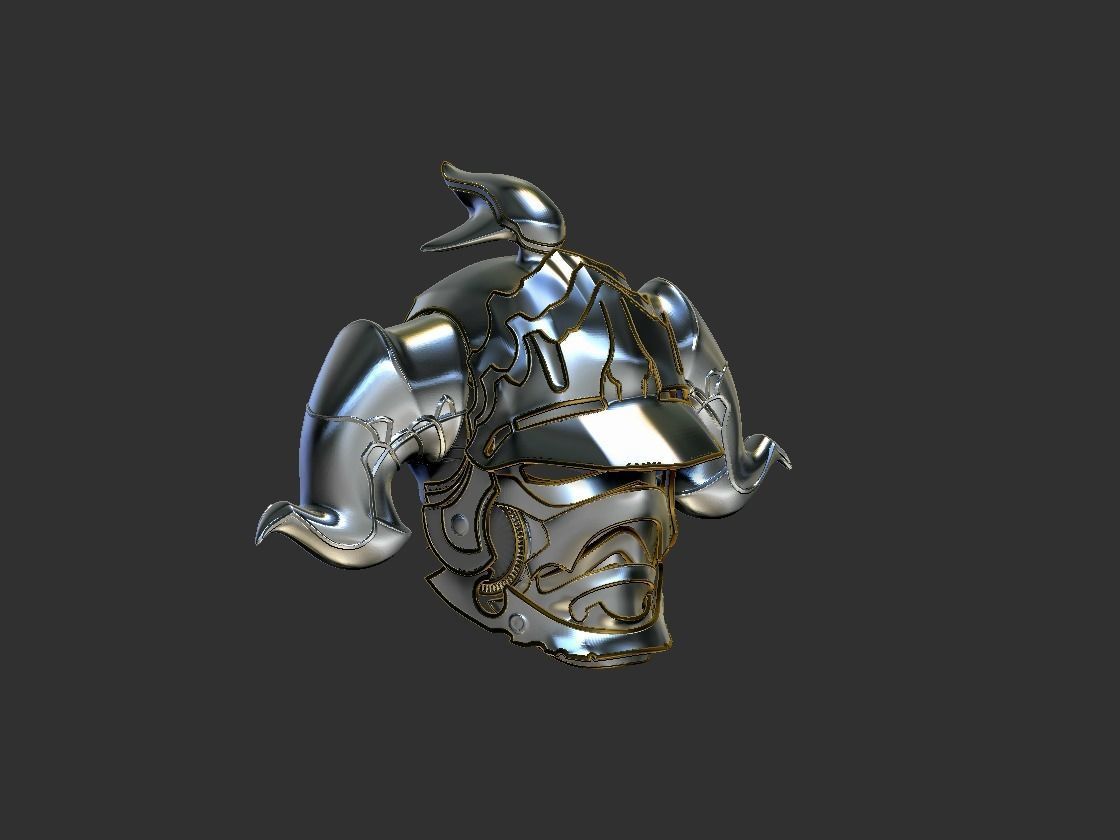 Final Fantasy Judge Gabranth helmet cosplay 3D print model_29