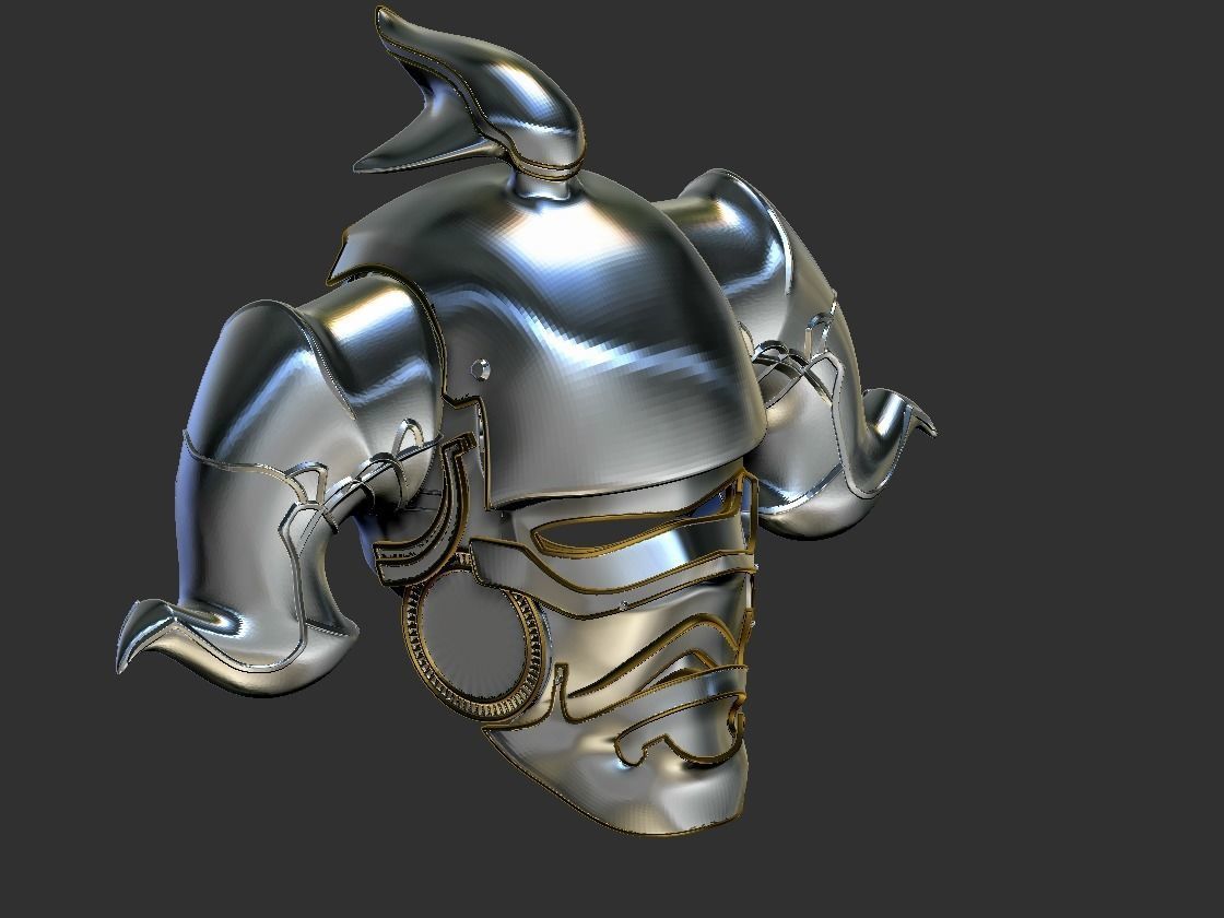 Final Fantasy Judge Gabranth helmet cosplay 3D print model_23