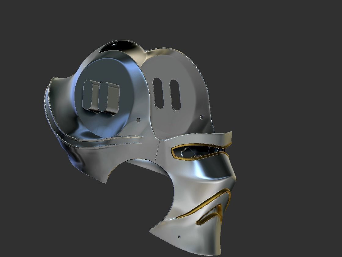 Final Fantasy Judge Gabranth helmet cosplay 3D print model_5
