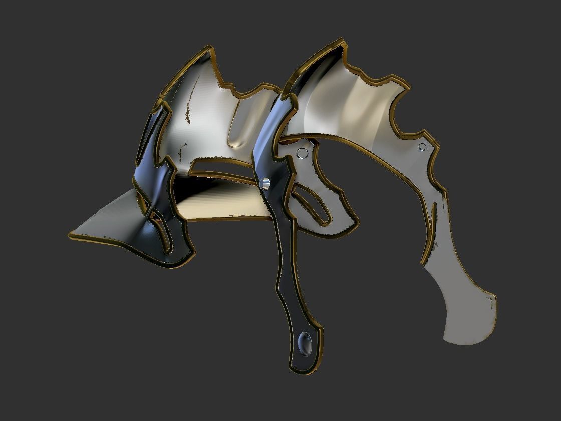 Final Fantasy Judge Gabranth helmet cosplay 3D print model_11