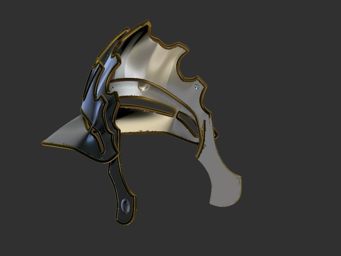 Final Fantasy Judge Gabranth helmet cosplay 3D print model_12