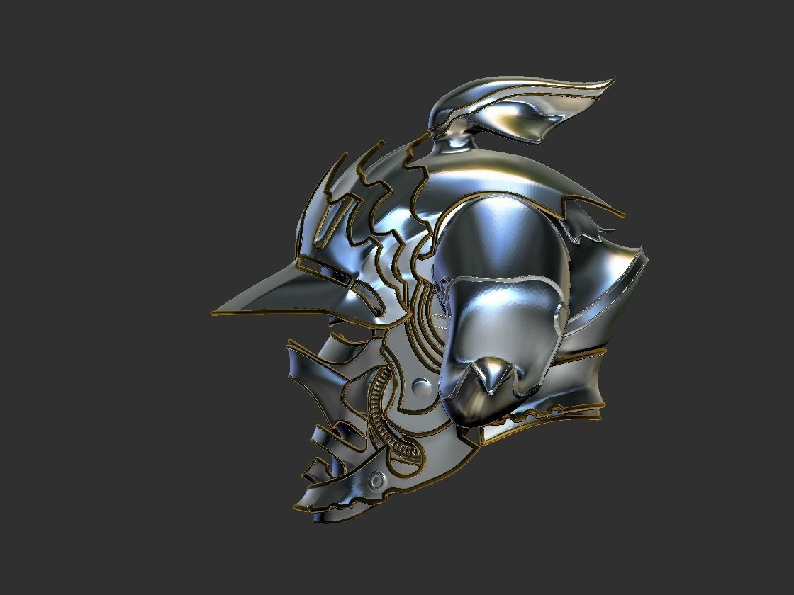 Final Fantasy Judge Gabranth helmet cosplay 3D print model_1