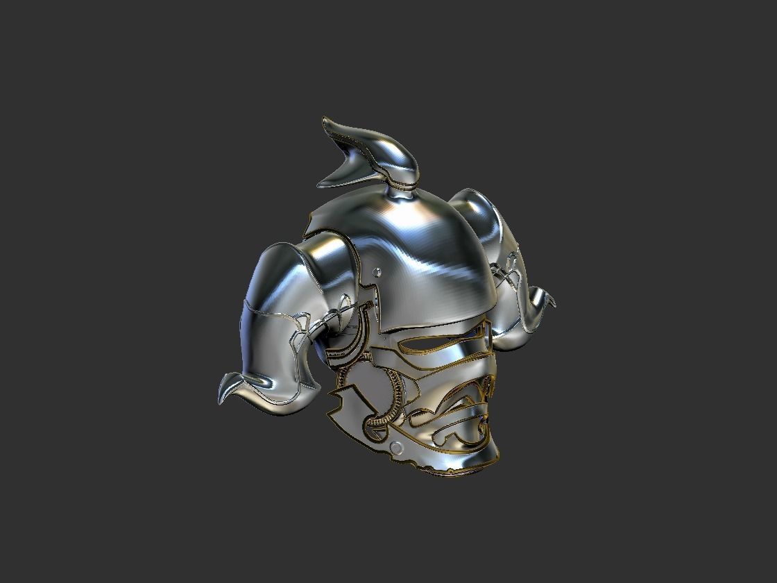 Final Fantasy Judge Gabranth helmet cosplay 3D print model_27