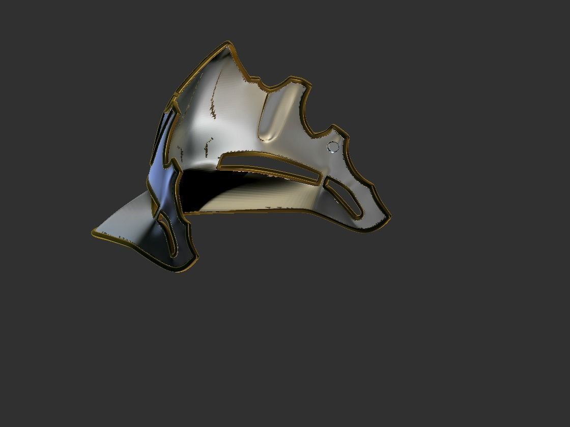 Final Fantasy Judge Gabranth helmet cosplay 3D print model_10