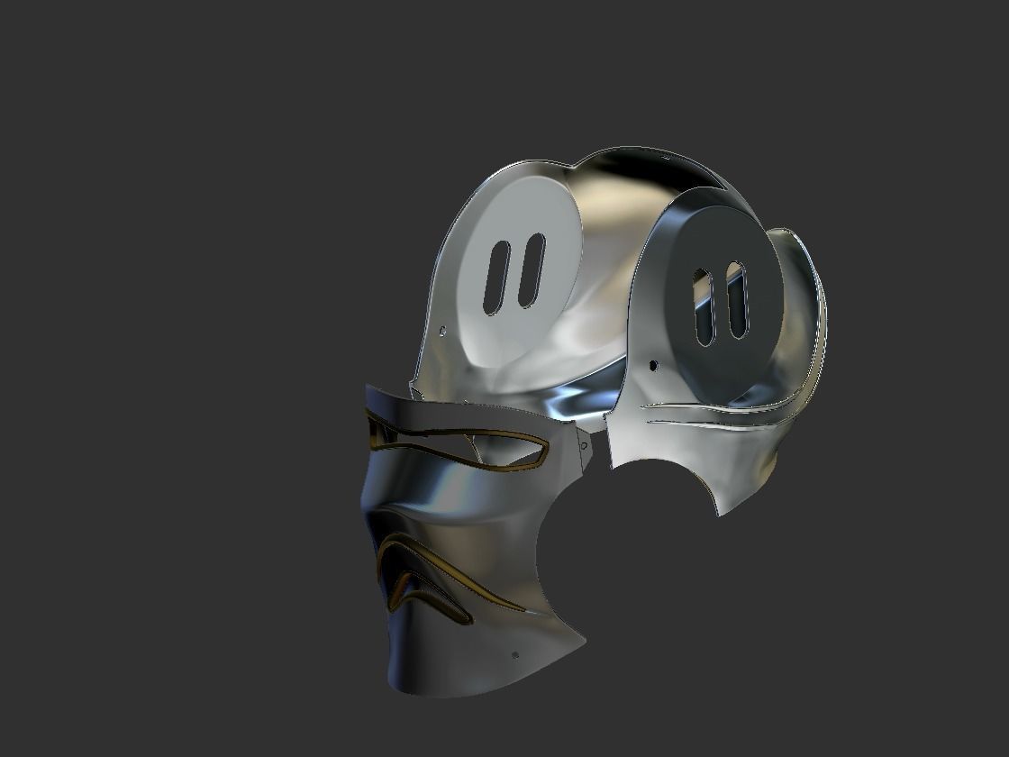 Final Fantasy Judge Gabranth helmet cosplay 3D print model_4