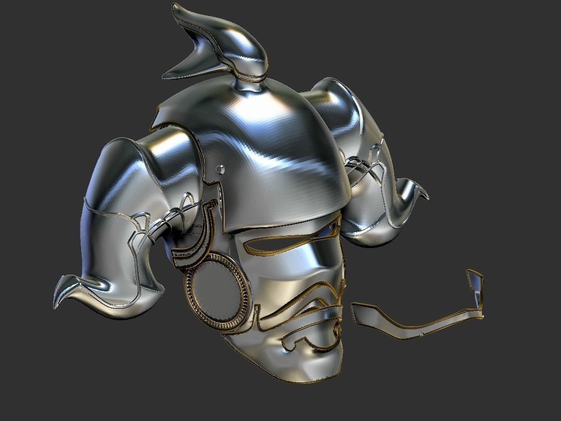 Final Fantasy Judge Gabranth helmet cosplay 3D print model_22