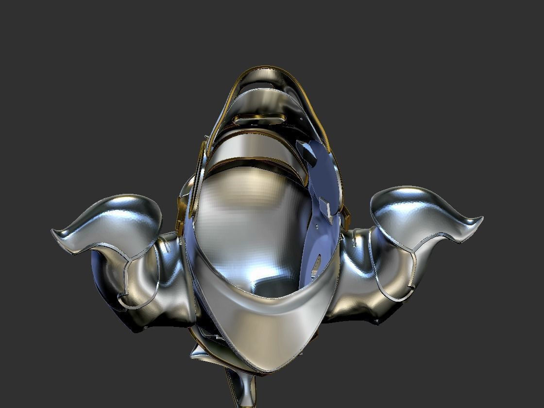 Final Fantasy Judge Gabranth helmet cosplay 3D print model_21