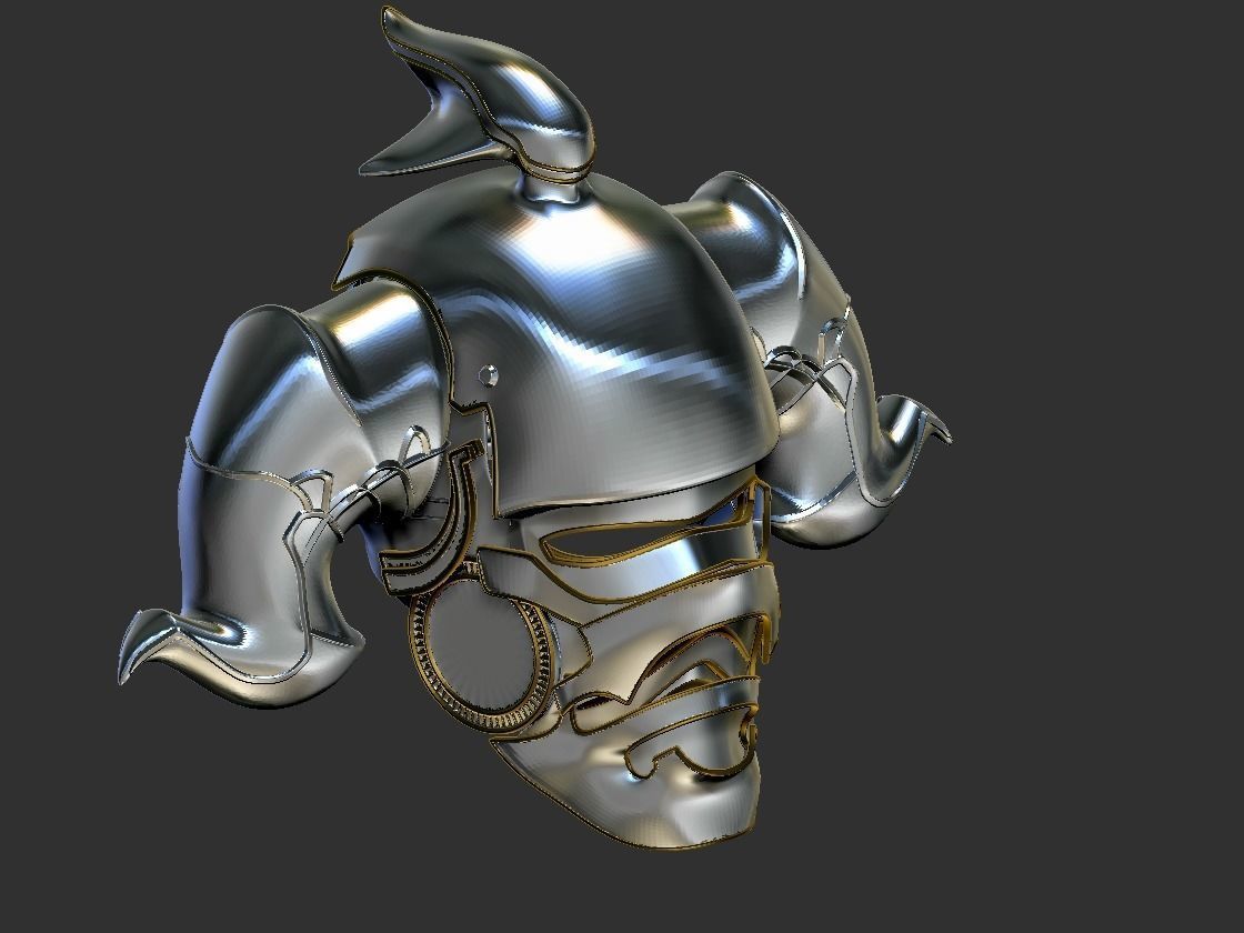 Final Fantasy Judge Gabranth helmet cosplay 3D print model_25