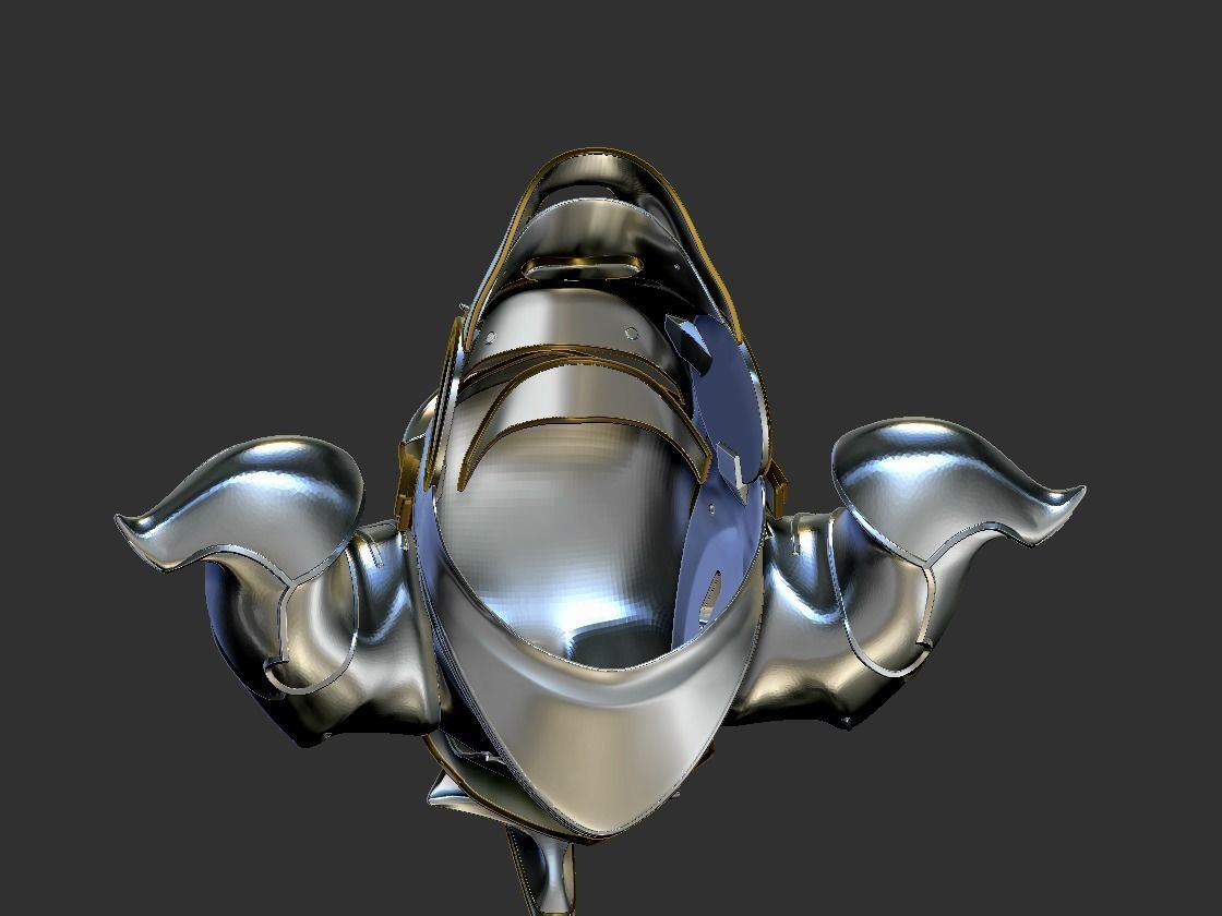 Final Fantasy Judge Gabranth helmet cosplay 3D print model_20