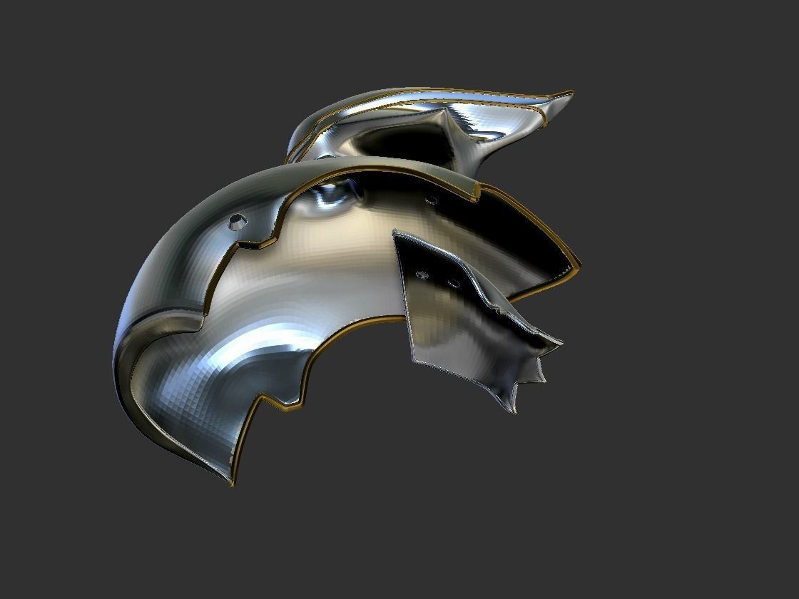 Final Fantasy Judge Gabranth helmet cosplay 3D print model_7