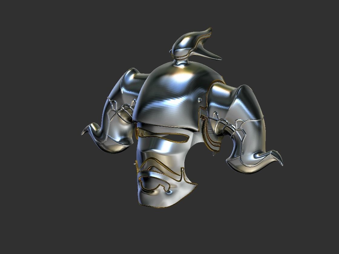 Final Fantasy Judge Gabranth helmet cosplay 3D print model_17