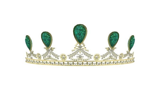 Princess Crown Low-poly 3D model