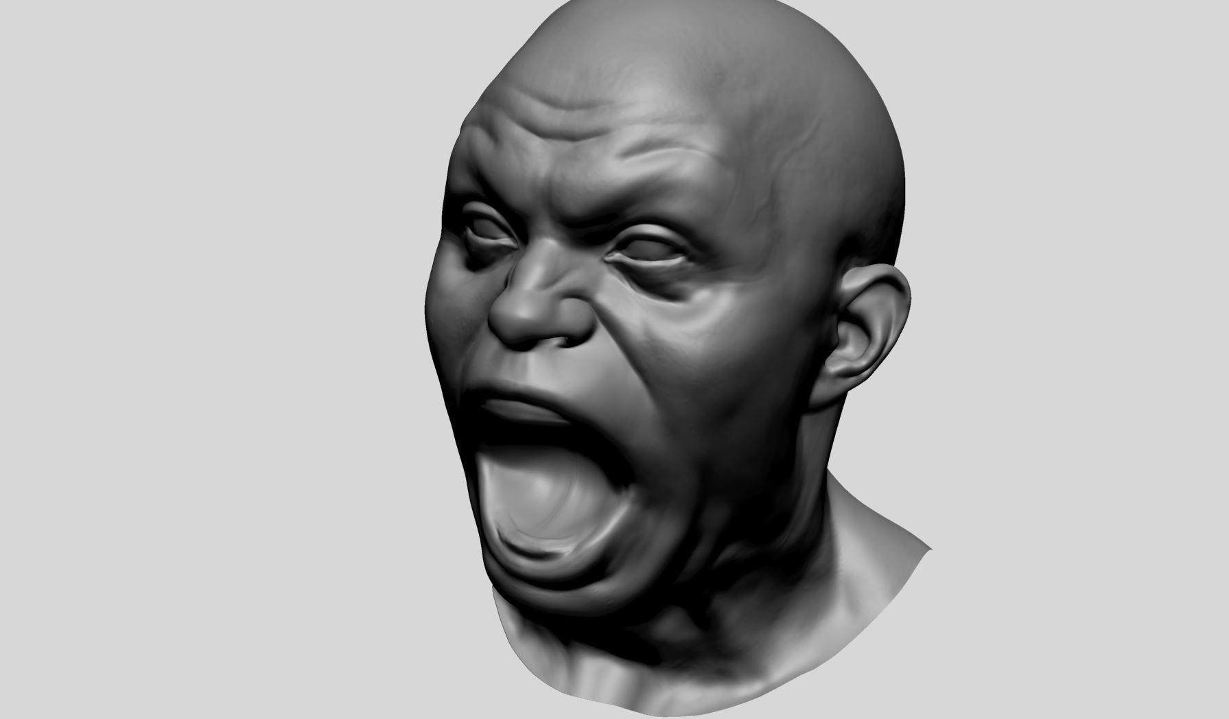 Male Facial Expression 3D model_8