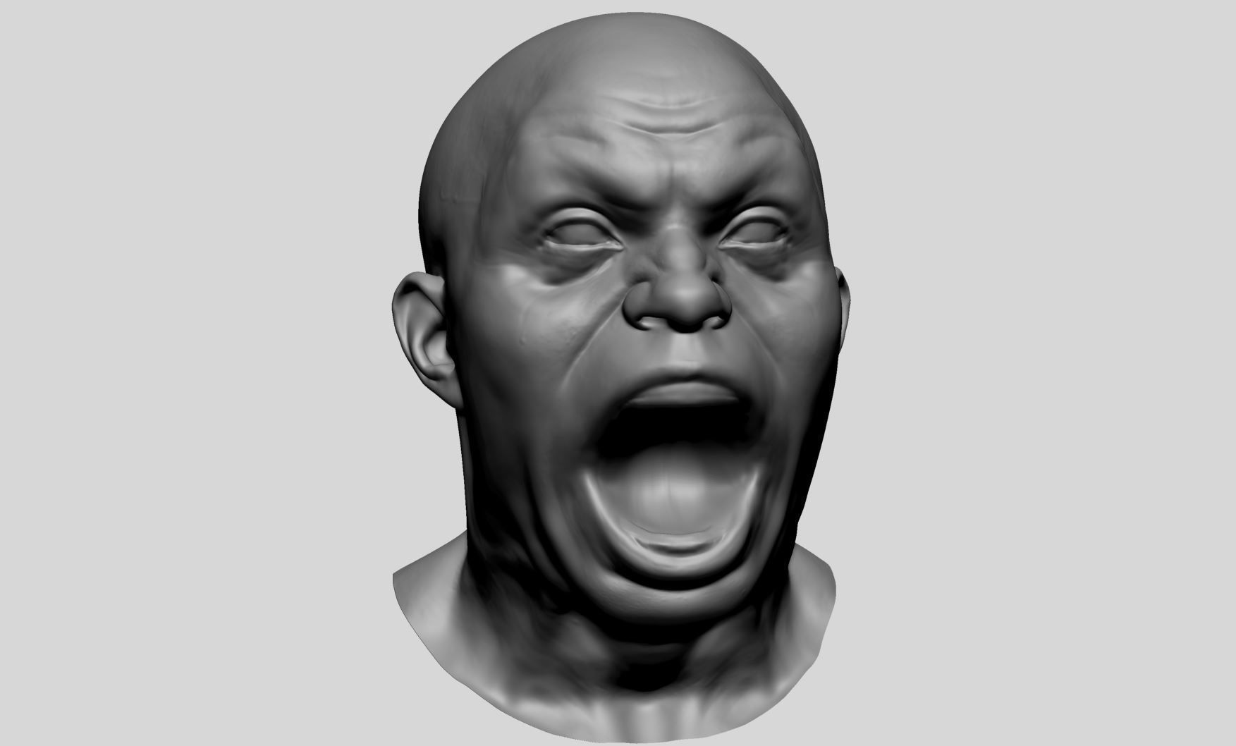 Male Facial Expression 3D model_9