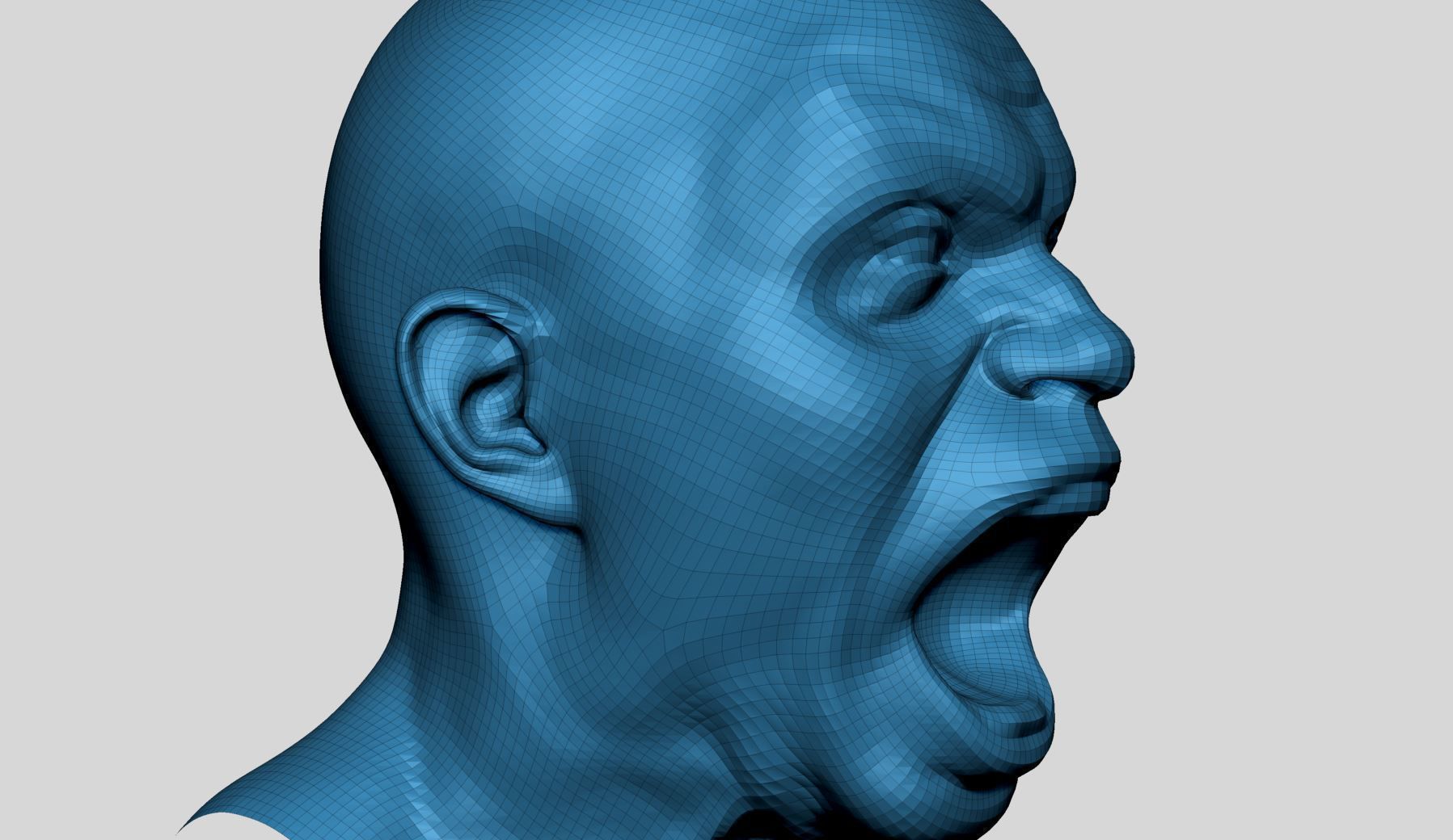 Male Facial Expression 3D model_14