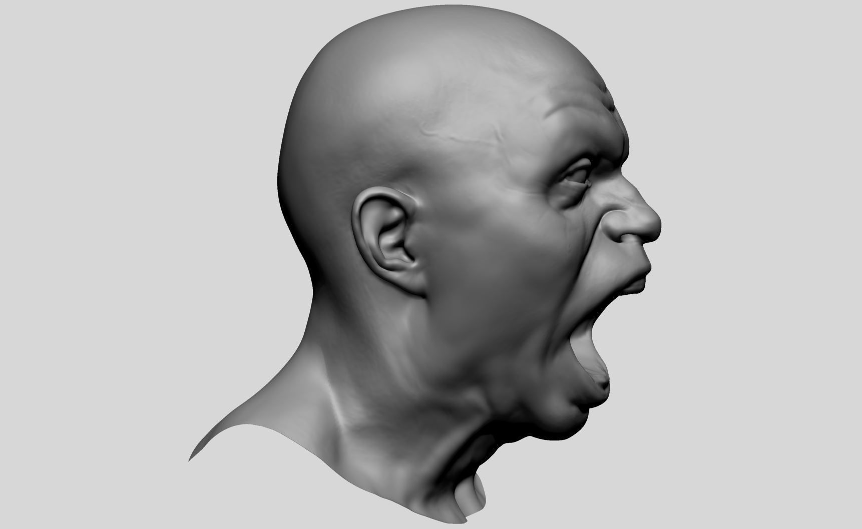 Male Facial Expression 3D model_2