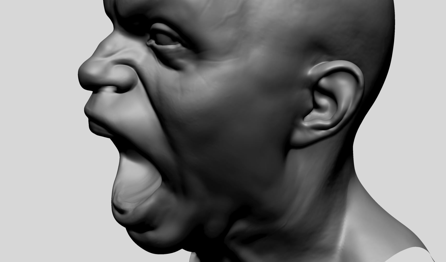 Male Facial Expression 3D model_12