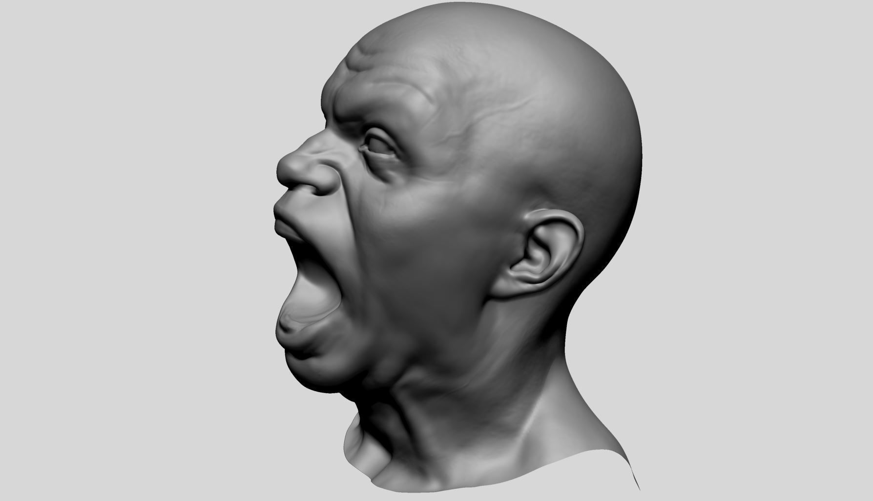 Male Facial Expression 3D model_7