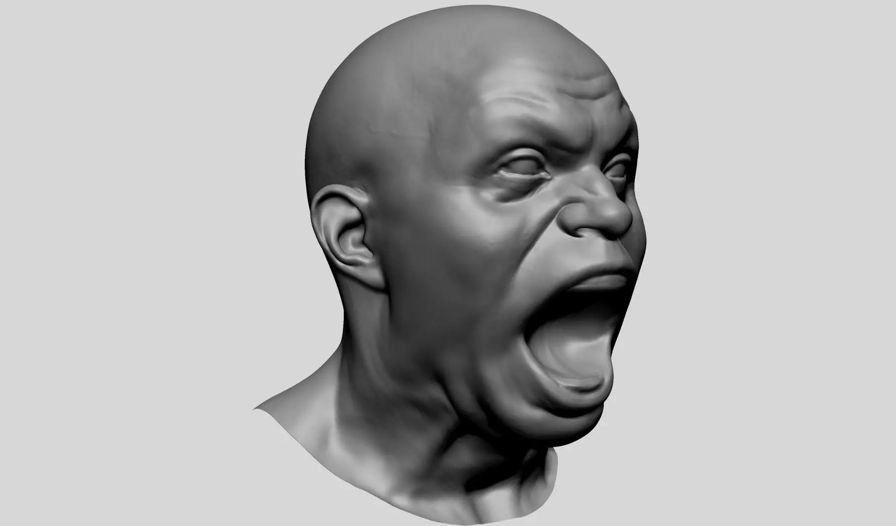 Male Facial Expression 3D model_0